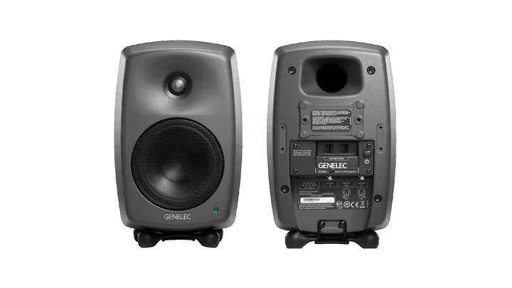 Genelec 8330A DSP nearfield studio monitor with Iso-Pod stand